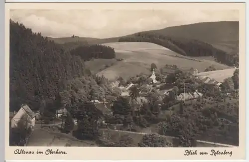 (2969) Foto AK Altenau, Harz, Panorama, Sonderstempel 1941