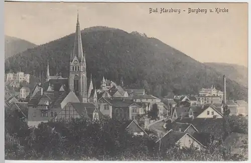 (24448) AK Bad Harzburg, Burgberg, Kirche, vor 1945