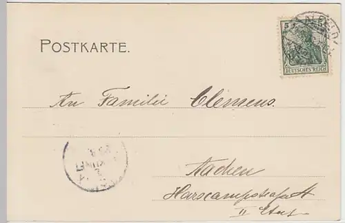 (24068) AK Alfeld, Leine, Eingang zur Stadt, gelaufen 1906