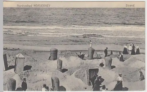 (24058) AK Norderney, Strand, vor 1945