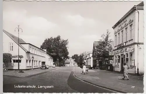 (22107) Foto AK Westerstede, Langestraße, nach 1945