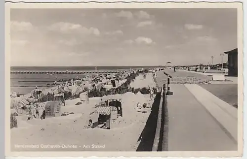 (22041) Foto AK Cuxhaven, Duhnen, Strand, vor 1945