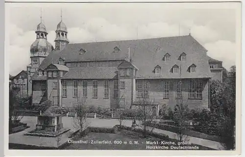 (21696) AK Clausthal-Zellerfeld, Marktkirche 1934