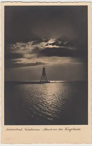 (21017) Foto AK Cuxhaven, Kugelbake, vor 1945