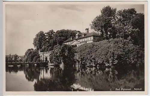 (20010) Foto AK Bad Pyrmont, Schloss 1937