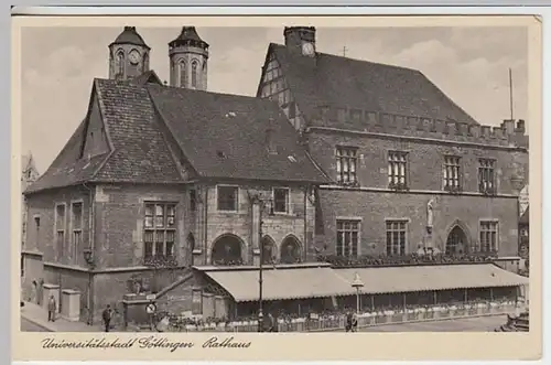 (19744) AK Göttingen, Rathaus, vor 1945