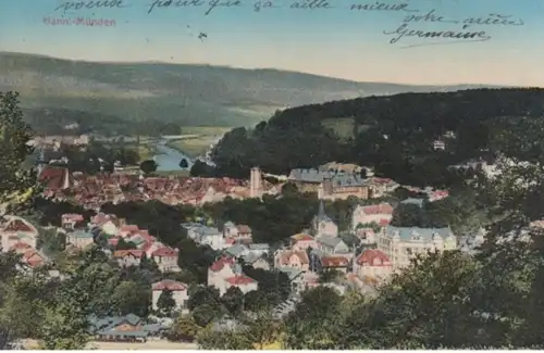 (188) AK Hann. Münden, Panorama 1912