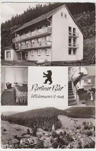 (17080) Foto AK Wildemann, Pension "Berliner Bär" 1964