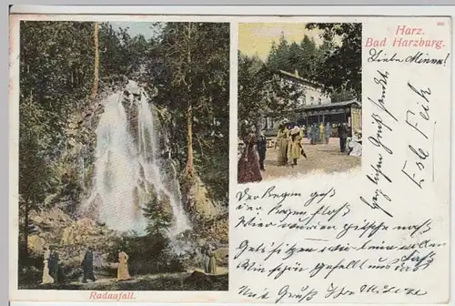 (16305) AK Bad Harzburg, Radaufall 1903