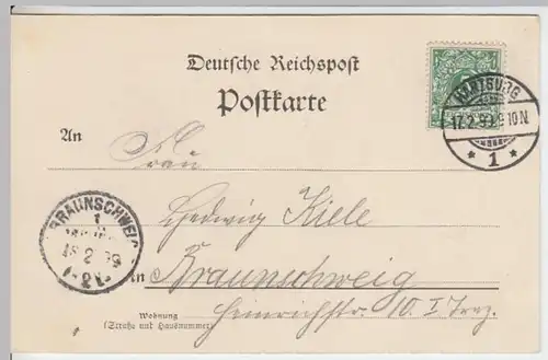 (15350) AK Gruß aus Bad Harzburg, Kurhaus 1899