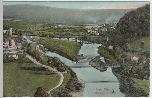 (15443) AK Hann. Münden, Fuldatal 1909