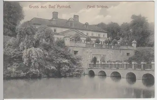 (15008) AK Bad Pyrmont, Schloss, um 1910