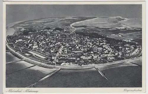 (13417) AK Norderney, Luftbild, vor 1945