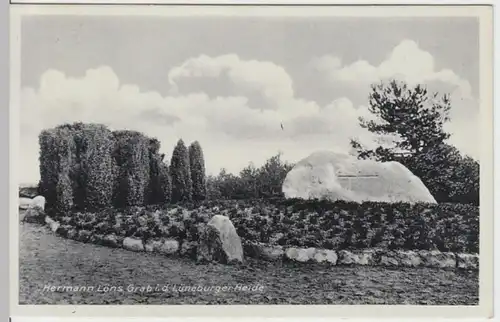 (13414) AK Walsrode, H. Löns Grab, Tietlinger Wacholderhain 1937