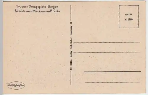 (12385) AK Bergen, Niedersachsen, Truppenübungsplatz, vor 1945