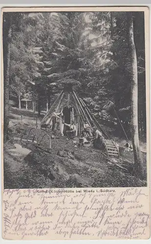 (115591) AK Wieda, Köhlerhütte 1913