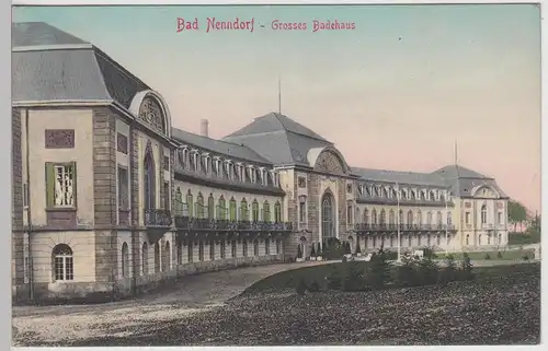 (115487) AK Bad Nenndorf, Grosses Badehaus 1908