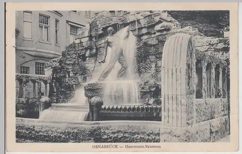 (115143) AK Osnabrück, Haarmann-Brunnen 1917