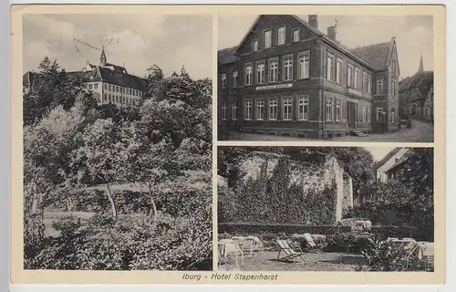 (114990) AK Bad Iburg, Hotel Stapenhorst, Schloss 1937