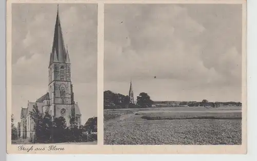 (114983) AK Gruß aus Glane, Bad Iburg, Kirche, vor 1945