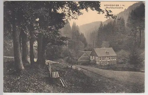 (113548) AK Hohegeiß, Harz, Wolfsbachmühle 1913