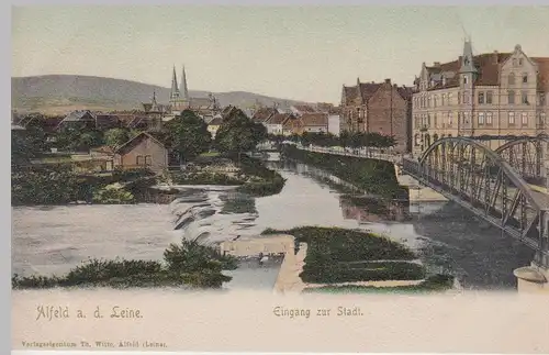 (112899) AK Alfeld a.d. Leine, Eingang zur Stadt um 1900