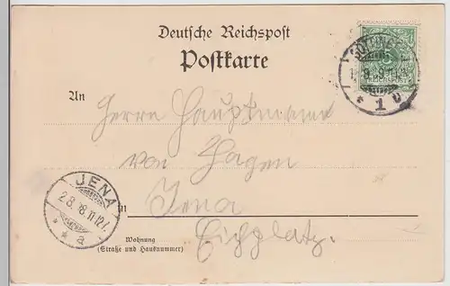 (112885) AK Gruss aus Göttingen, Weenderstraße, um 1900