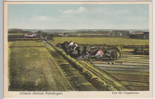 (112629) AK Kehdingen aus der Vogelschau 1943