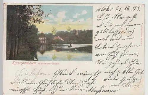 (112181) AK Eggersmühlen, Schneverdingen, Teich 1899