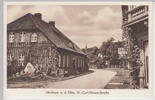 (112124) AK Neuhaus, Elbe, Ortsansicht 1943-45