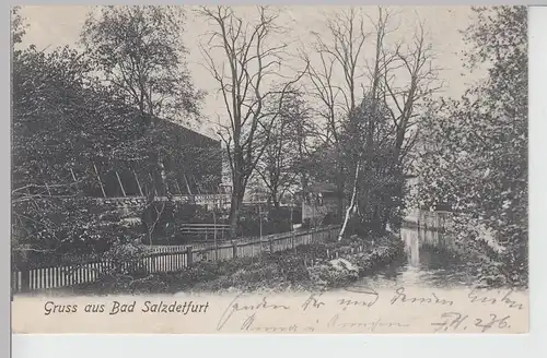 (112082) AK Gruß aus Bad Salzdetfurth, Gradierwerk 1904