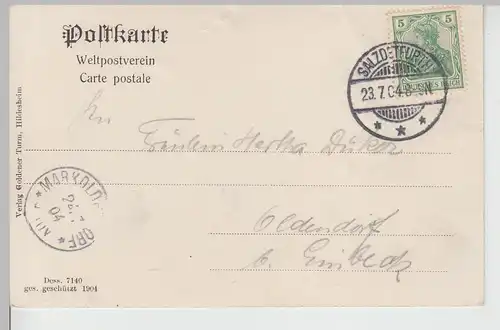 (112082) AK Gruß aus Bad Salzdetfurth, Gradierwerk 1904