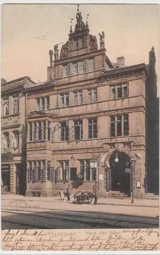 (111406) AK Hannover, Haus der Väter, 1906