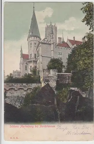 (111229) AK Nordstemmen, Schloss Marienburg vor 1905