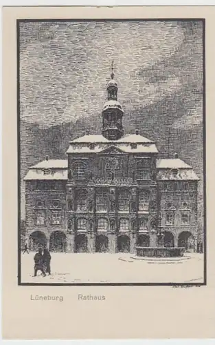 (11033) AK Lüneburg, Rathaus vor 1945