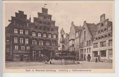 (109885) AK Lüneburg, Schütting, Sülfmeisterbrunnen, vor 1945