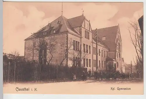 (108872) AK Clausthal, Harz, Kgl. Gymnasium, vor 1945