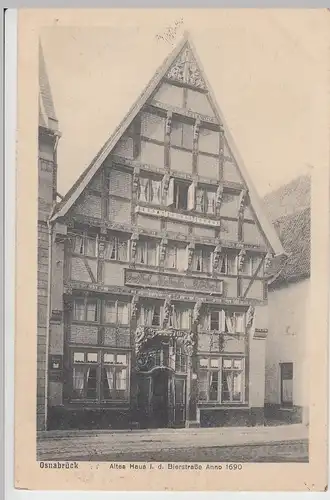 (108488) AK Osnabrück, Gasthof zur Walhalla, Bierstraße 1925