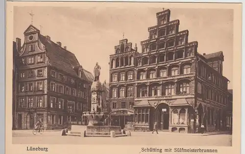 (108388) AK Lüneburg, Schütting, Sülfmeisterbrunnen, vor 1945