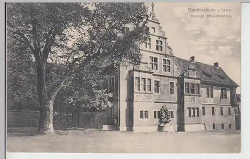 (108314) AK Gandersheim, Herzogliche Kreisdirektion, Abtei, Soldatenkarte 1913