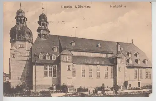 (108272) AK Clausthal Zellerfeld, Oberharz, Marktkirche Clausthal 1914