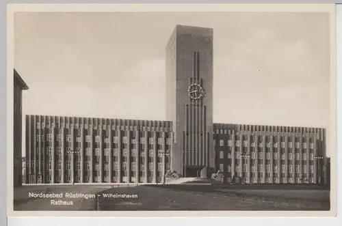 (107735) Foto AK Rüstringen (Wilhelmshaven), Rathaus, vor 1945