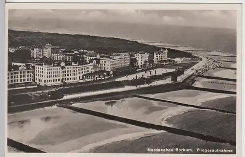 (107727) Foto AK Nordseebad Borkum, Fliegeraufnahme 1933-45