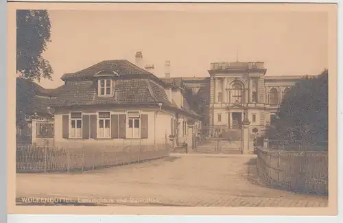 (106288) Foto AK Wolfenbüttel, Lessinghaus und Bibliothek, 1920/30er