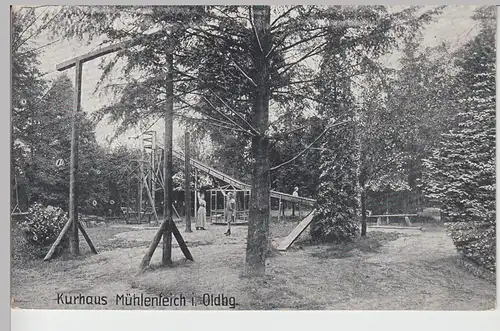 (106239) AK Oldenburg, Kurhaus Mühlenteich, Spielplatz 1942