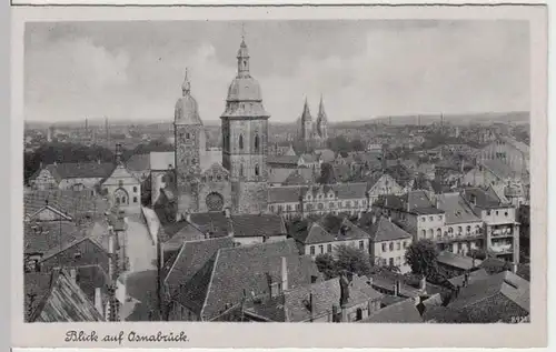 (10555) AK Osnabrück Blick über die Dächer 1933-45