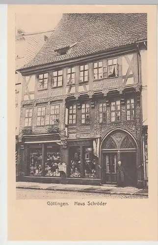 (105004) AK Göttingen, Haus Schröder, 1910er