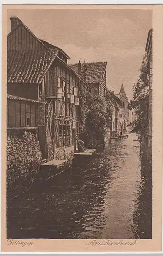 (105003) AK Göttingen, Am Leinekanal, 1920er