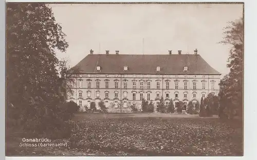 (104403) Foto AK Osnabrück, Schloss (Gartenseite), 1920er