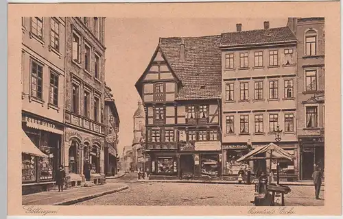 (104364) AK Göttingen, Quentin's Ecke, 1920er